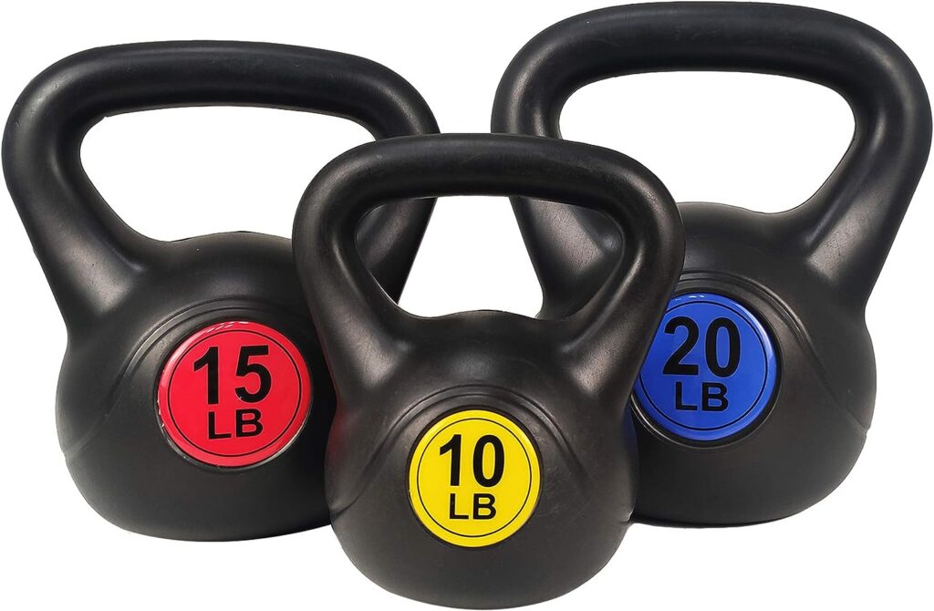 BalanceFrom Wide Grip Kettlebell Exercise Fitness Weight Set