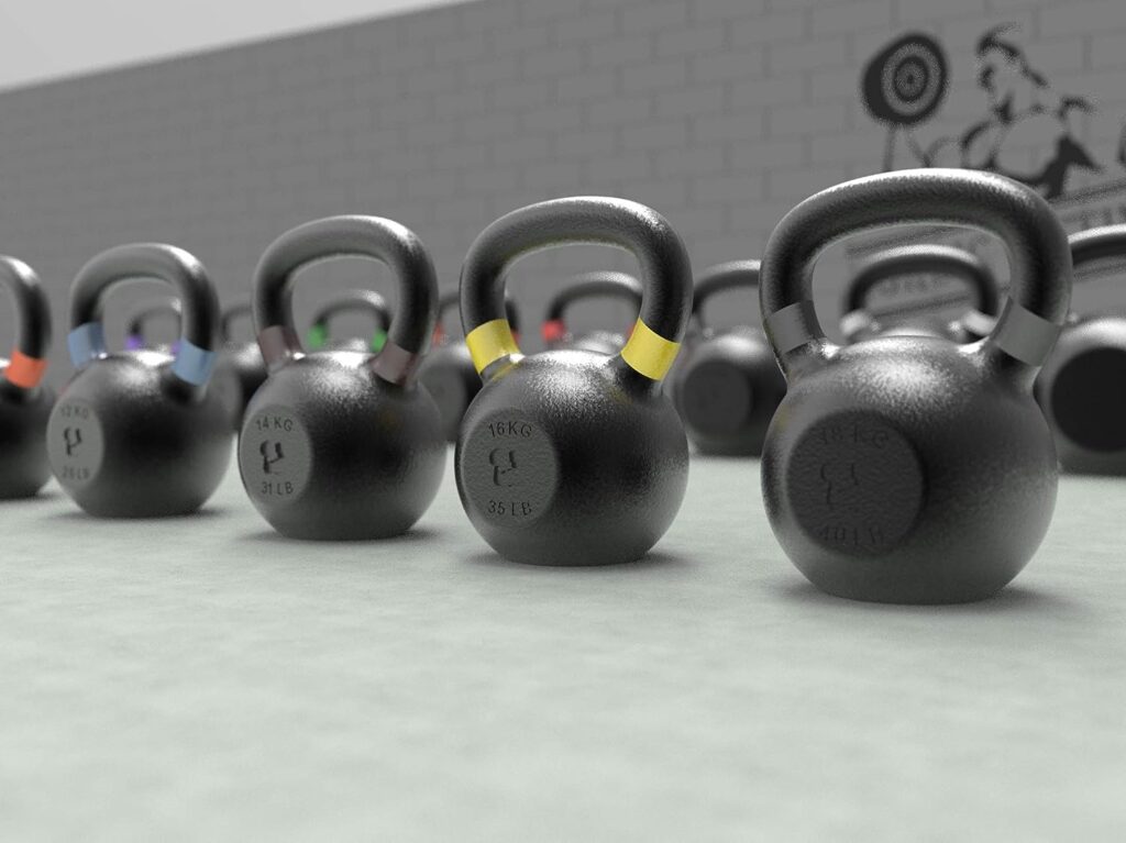 Kettlebell Made for CrossFit  Gym Workouts - Real Cast Iron for Strength Training by Nordic Lifting