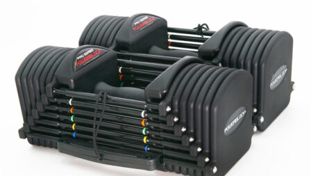 PowerBlock adjustable dumbbells