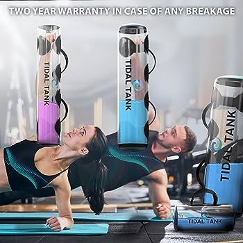 Tidal Tank - Original aqua bag kettle bell - Training power bag with water weight - Ultimate core and balance workout - Portable stability fitness equipment