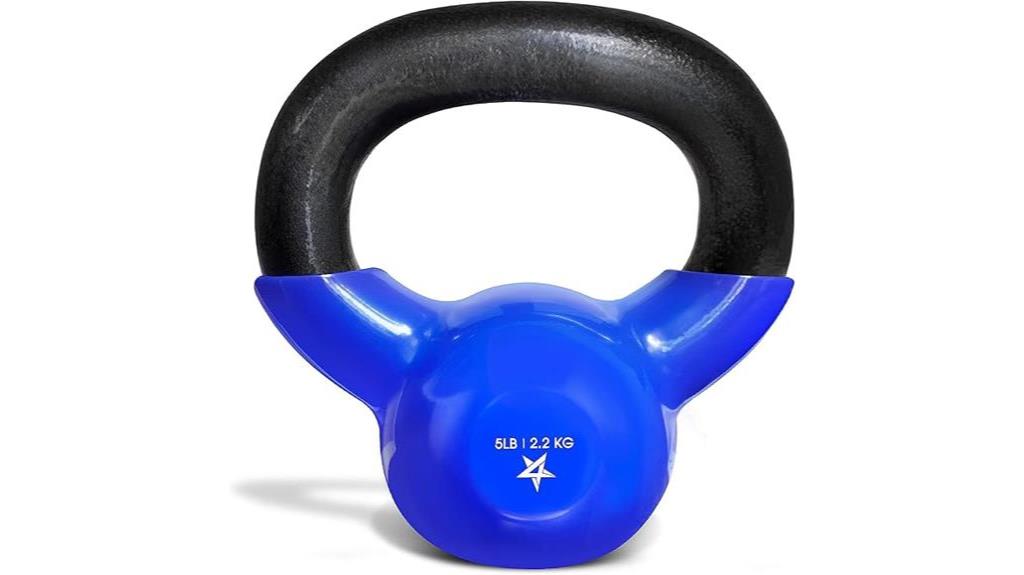 vinyl coated kettlebell set