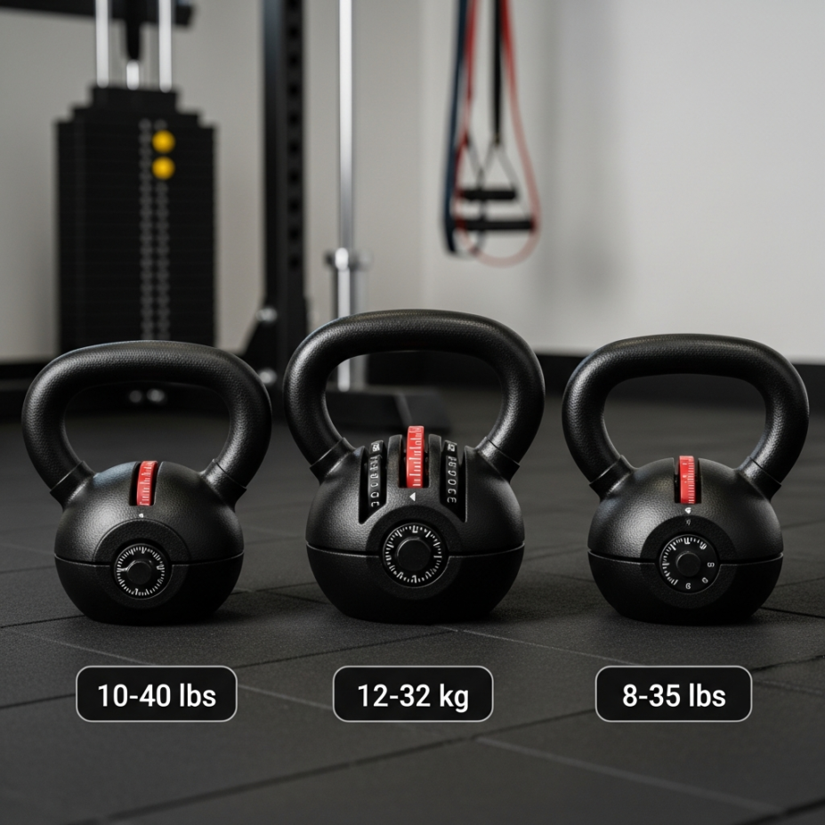 Best Adjustable Kettlebells for Compact Home Gym Setups