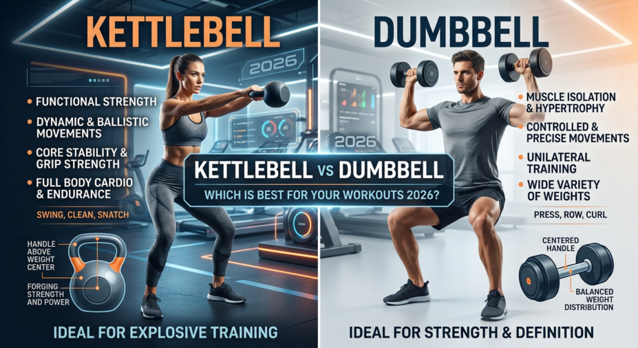 Kettlebell vs Dumbbell