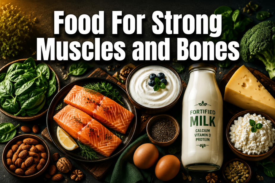 Food For Strong Muscles and Bones