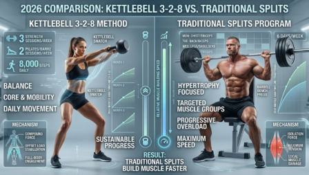 Kettlebell 3-2-8 vs Traditional Splits: Which Builds Muscle Faster in 2026?