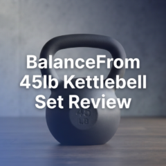BalanceFrom 45lb Kettlebell Set