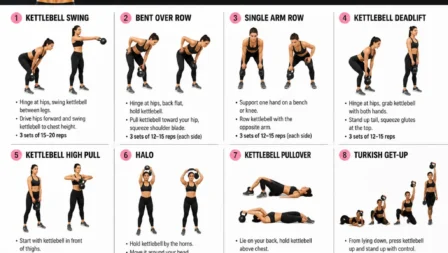 Kettlebell Exercises to Lose Back Fat